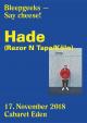 Bleepgeeks with Hade (OYE Records / Köln) am Samstag, 17.11.18 um 23:00 Uhr, Eden Ulm, Ulm